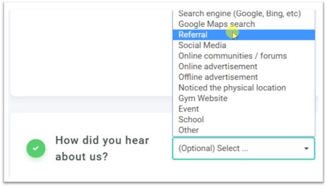 Figure 2 Select 'Referral'